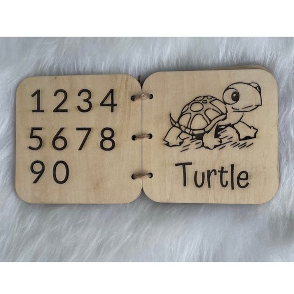 Children's Books Baby Book Baby Shower Gift Baby Gift Wood Books - Picture 3 of 8